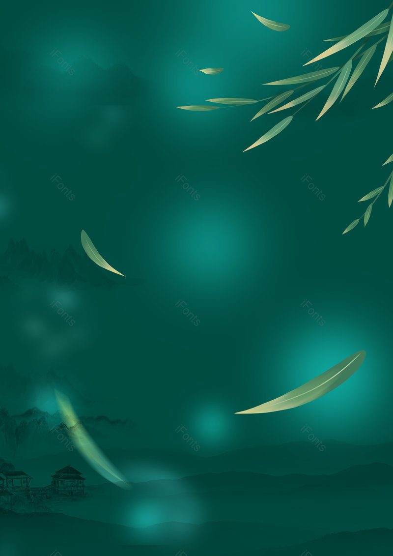 卡通装饰插画装饰落叶清明节高端背景,插画/手绘图,插画/手绘图库,插画/手绘图下载,插画/手绘